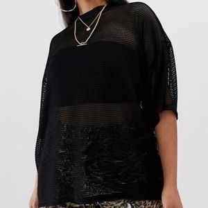 Oversized Mesh T-Shirt